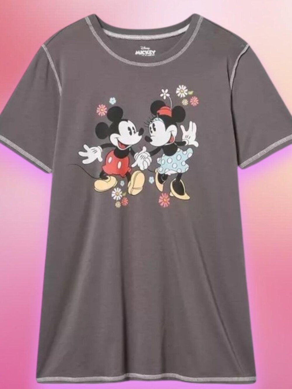 NEW!!! DISNEY  Mickey & Minnie Mouse Slim Seam Cotton Tee - Torrid - Size 3X